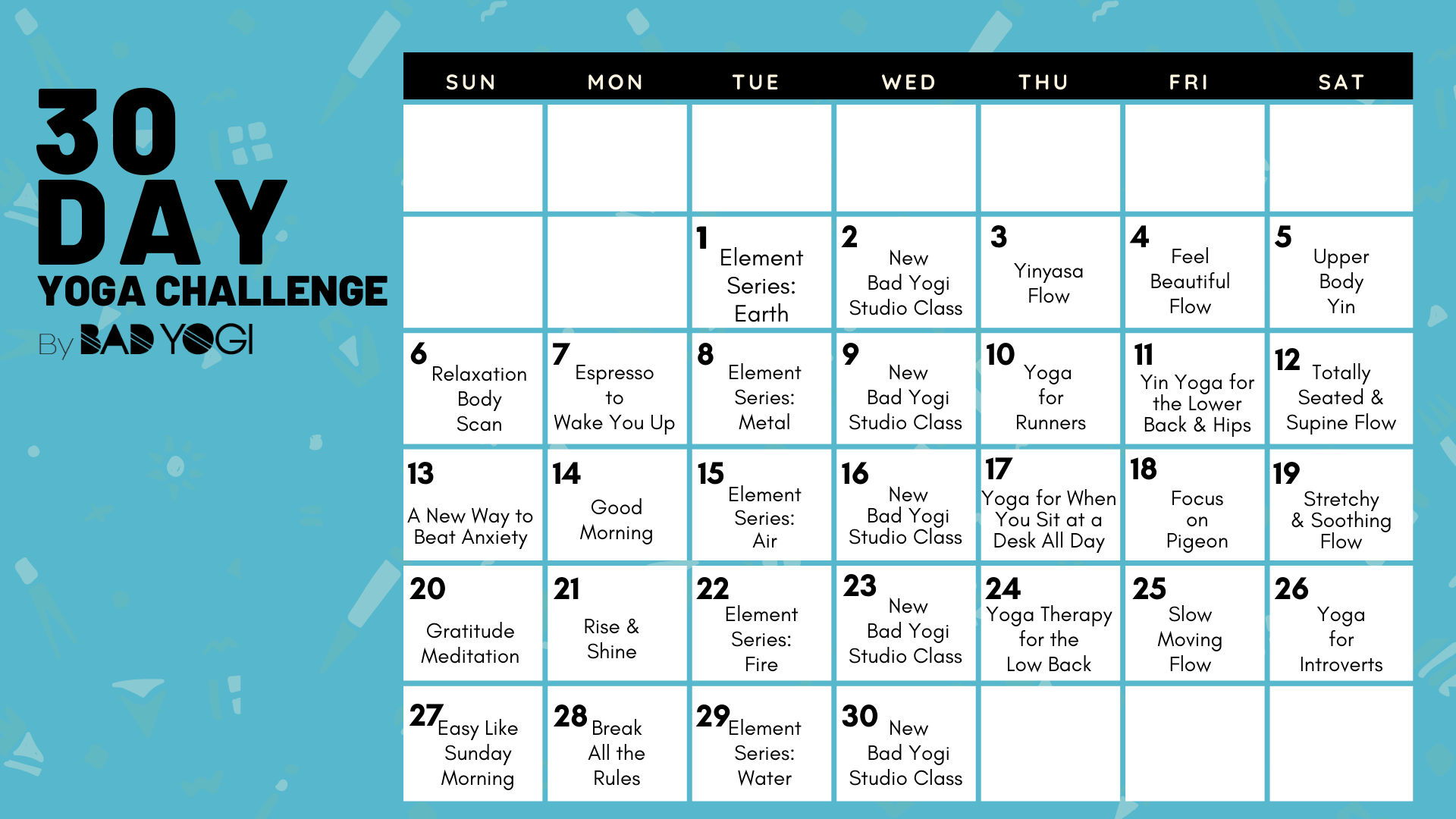 30-Day Yoga Challenge